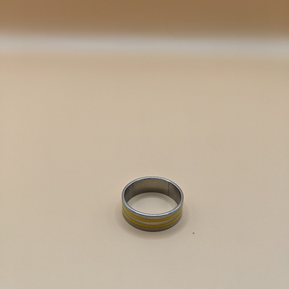 Stainless Steel Handmade Ring - Size 7